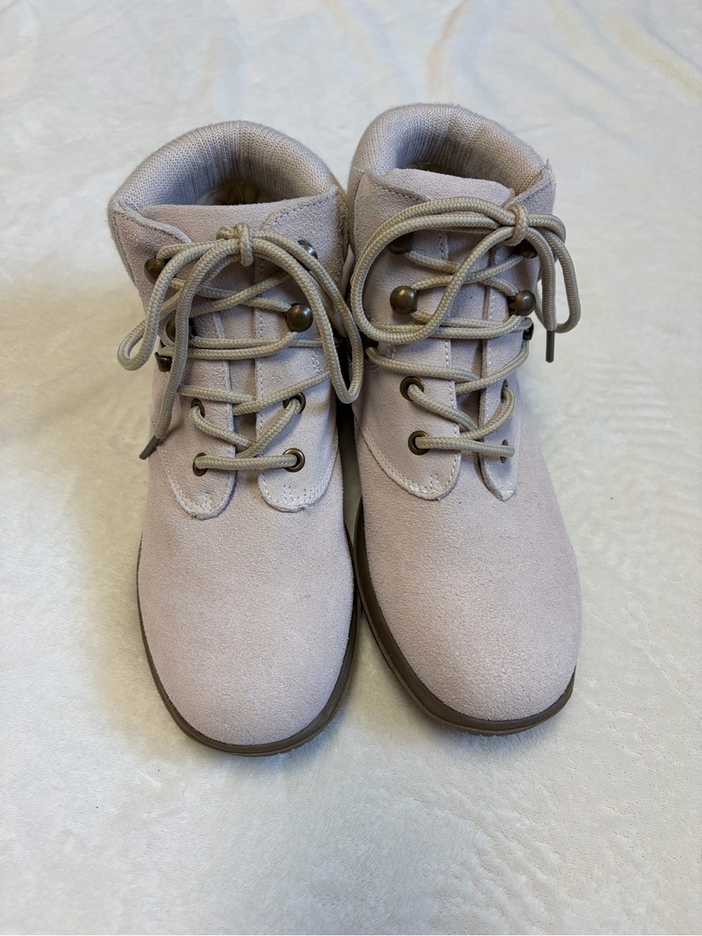 Wanderlust Boston White Suede Boot Women’s Size 7 - Picture 3 of 6